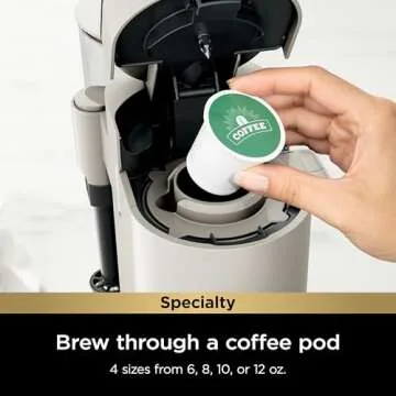 Single Serve Coffee Maker with Built-In Frother