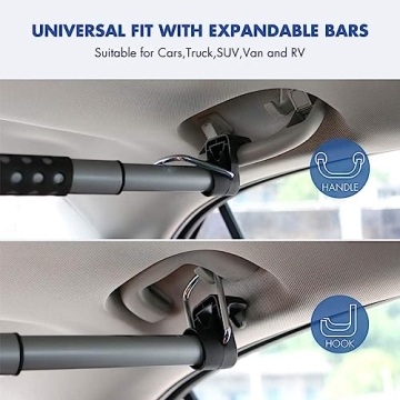 Adjustable Mysbiker Car Clothes Hanger Bar for Travel