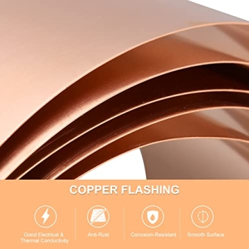 uxcell Copper Sheet Roll 3500mm x 100mm 99.9% Pure Copper