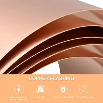 uxcell Copper Sheet Roll 3500mm x 100mm 99.9% Pure Copper