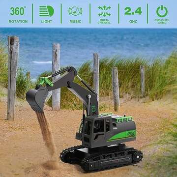 IQKidz Remote Control Excavator - Perfect for Kids 4-10