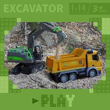 IQKidz Remote Control Excavator - Perfect for Kids 4-10