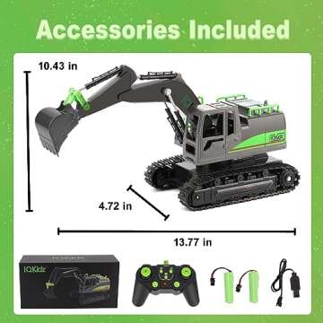 IQKidz Remote Control Excavator - Perfect for Kids 4-10