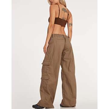 Stylish Women Oversized Y2K Cargo Sweatpants for Summer