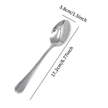 Elegant Honbay 4-Piece Stainless Steel Dinner Spoons Set for Home & Dining