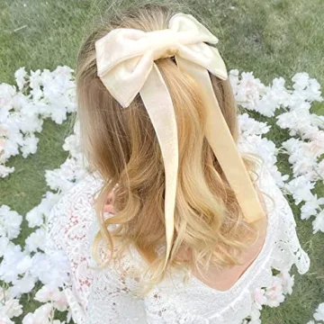 2PCS Velvet Hair Bows for Kids and Women - Stylish Clips