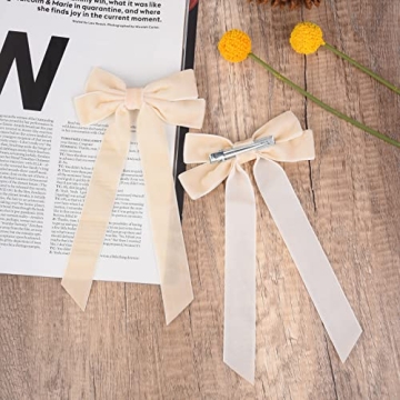 2PCS Velvet Hair Bows for Kids and Women - Stylish Clips