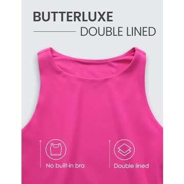 CRZ YOGA Women Butterluxe Cropped Tank Tops for Comfort