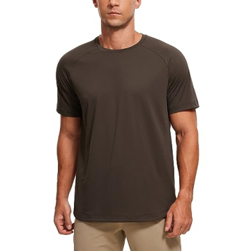 CRZ YOGA Men's Quick Dry Workout T-Shirt - Lightweight & Sweat-Wicking