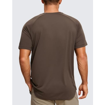 CRZ YOGA Men's Quick Dry Workout Running Athletic Tee