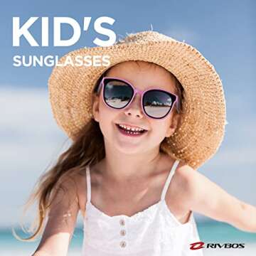 RIVBOS Kids Sunglasses - Colorful, Flexible, & UV Safe for Ages 2-10