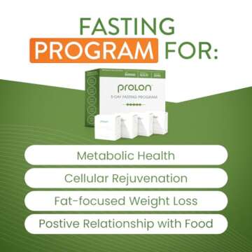 ProLon 5 Day Fasting Kit | Fasting Program for Women & Men | Developed to Not Break Your Fast | Low Calorie Pre Made Meals & Snacks | Plant Based Ingredients for Diet Support | Version 1 Kit