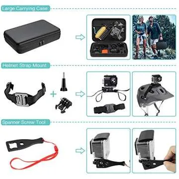 SmilePowo 51-in-1 GoPro Accessories Kit for Adventurers