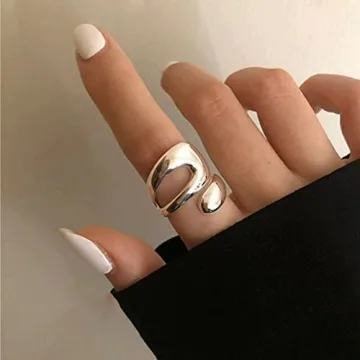 Adjustable Sterling Silver Ring for Stylish Women