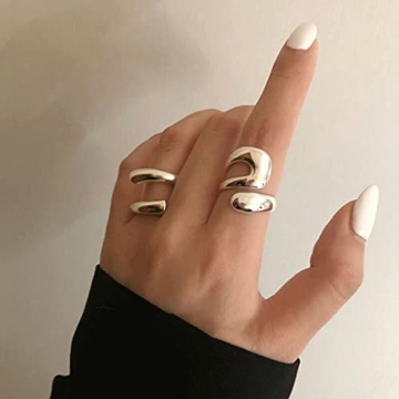 Adjustable Sterling Silver Ring for Stylish Women