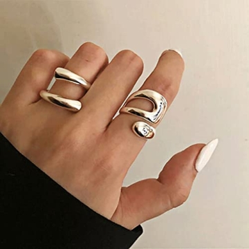 Adjustable Sterling Silver Ring for Stylish Women