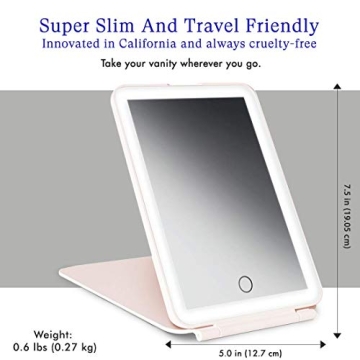 Vanity Planet Mini Pose LED Travel Mirror for Every Occasion