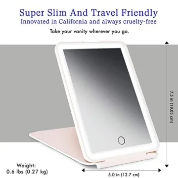 Vanity Planet Mini Pose LED Travel Mirror for Every Occasion