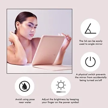 Vanity Planet Mini Pose LED Travel Mirror for Every Occasion