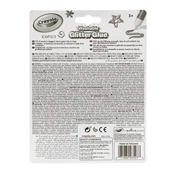 Crayola Washable Glitter Glue Pens - 9 Count for Crafts