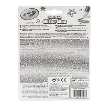 Crayola Washable Glitter Glue Pens - 9 Count for Crafts