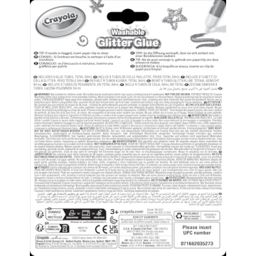 Crayola Washable Glitter Glue Pens - 9 Count for Crafts