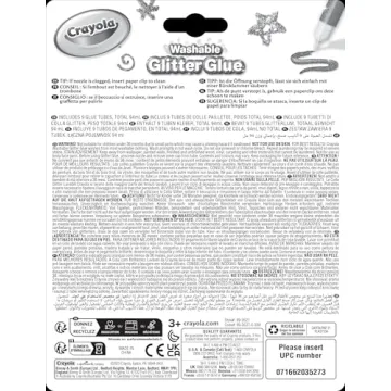 Crayola Washable Glitter Glue Pens - 9 Count for Crafts