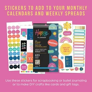 Happy Planner Sticker Pack - 30 Sheets of Colorful Fun