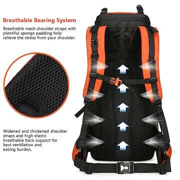 Esup 60L Hiking Backpack - Lightweight & Durable Adventure Gear