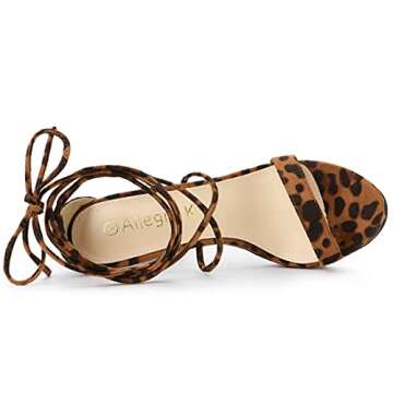 Allegra K Women's Leopard Platform Stiletto Heels - 7.5 M US