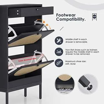 Stylish Yechen Slim Shoe Rack for Home Organization