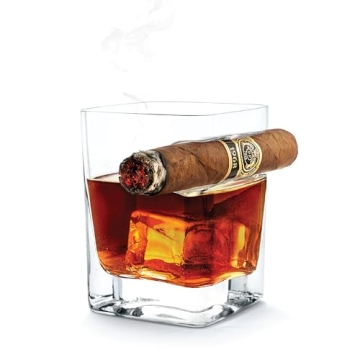 Corkcicle Premium Cigar Glass - 9 oz Whiskey Glass & Cigar Holder - Perfect Gift for Cigar Enthusias...
