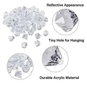 Acrylic Clear Ice Rock Crystals for Elegant Table Decor