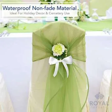 Royal Imports Satin Double Face Fabric Ribbon (1") for Gift Wrapping, Bow Making, Hair Decoration, Holiday, Wedding, Floral Crafts- 50 YDS Roll - White