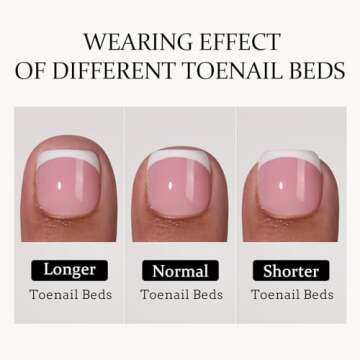 BTArtboxnails XCOATTIPS Toe Nail Tips - Short French Tip Press On Toenails, 160Pcs Pink Soft Gel Toe Nail Tips, Soak Off Fake Toe Nail Extensions