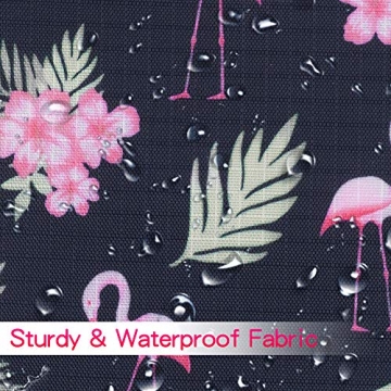 Large RFID Flamingo Passport Wallet with Vaccine Card Slot