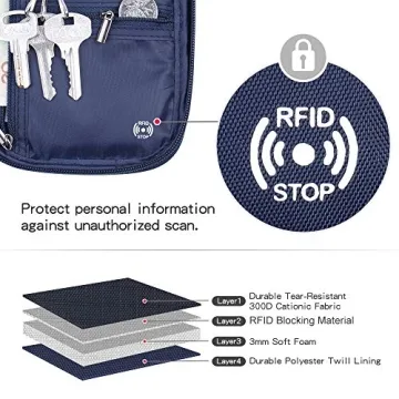 Large RFID Flamingo Passport Wallet with Vaccine Card Slot