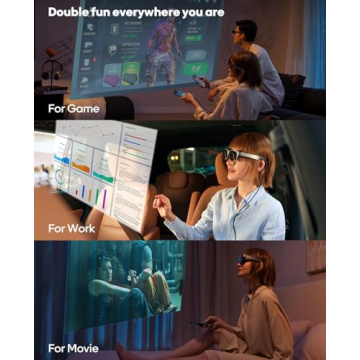 AR Glasses with 201 Inch Virtual Theater & 1080P