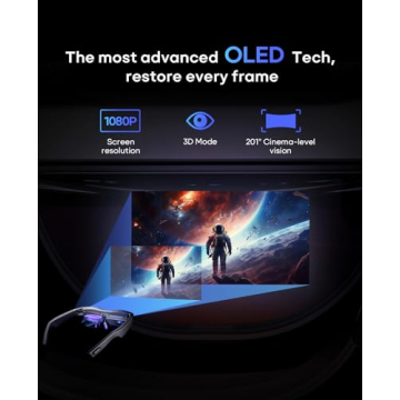 AR Glasses with 201 Inch Virtual Theater & 1080P