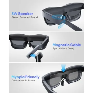 AR Glasses with 201 Inch Virtual Theater & 1080P
