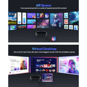 AR Glasses with 201 Inch Virtual Theater & 1080P