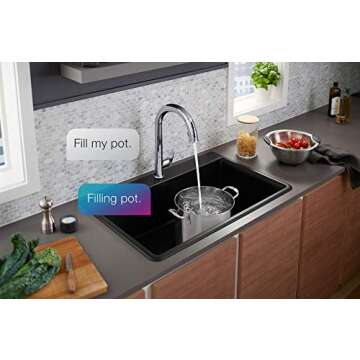 KOHLER Sensate Kitchen Faucet with Smart Voice Control