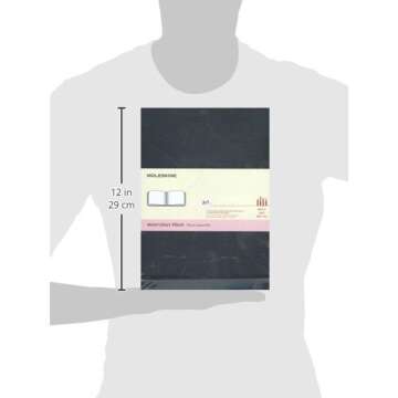 Moleskine Art Watercolor Album, Hard Cover, A4 (8.25" x 11.75") Plain/Blank, Black, 60 Pages