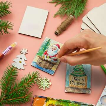 Bright Creations 60 Pack Unfinished Wood Rectangles for Crafts, 2x3 Wooden Pieces for Painting, DIY Projects, Decorations, Engravings