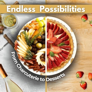 Elegant Real Marble Cake Stand with Gold Accents - 12"