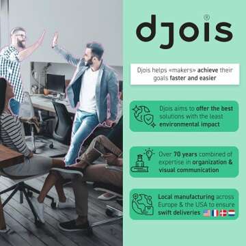 DJOIS by Tarifold - CD & DVD Storage Box - Durable Material - Compact Size - Holds 80 Sleeves - Scratch Resistant - Can Hold Blu-Ray Discs & X-Box Video Games - Made in Denmark - Black