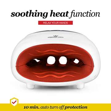 Wireless Medical King Hand Massager with Heat for Arthritis Relief