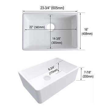 24-Inch Farmhouse Kitchen Sink for Stylish Spaces