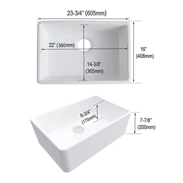 24-Inch Farmhouse Kitchen Sink for Stylish Spaces