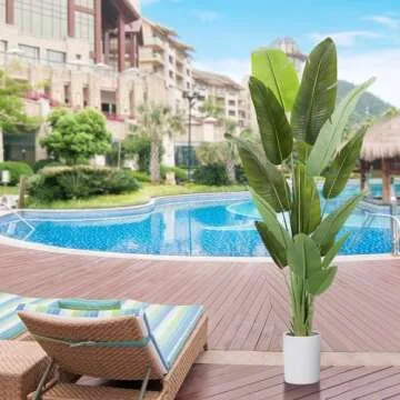 ProDeco 6.6Ft Silk Bird of Paradise Tree for Home Decor